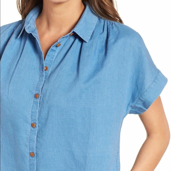 Madewell Central Linen Blend Shirt Dress - Picture 4 of 8